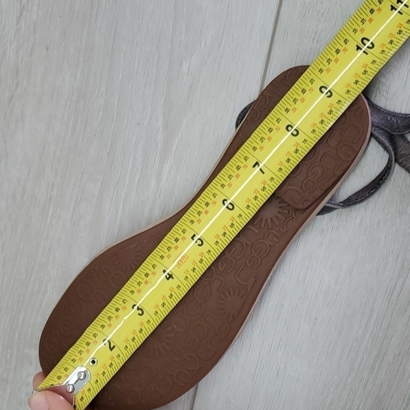 Ugg Women Ankle Leather T Strap Comfort Sandals shoes sz 6 - Picture 10 of 11